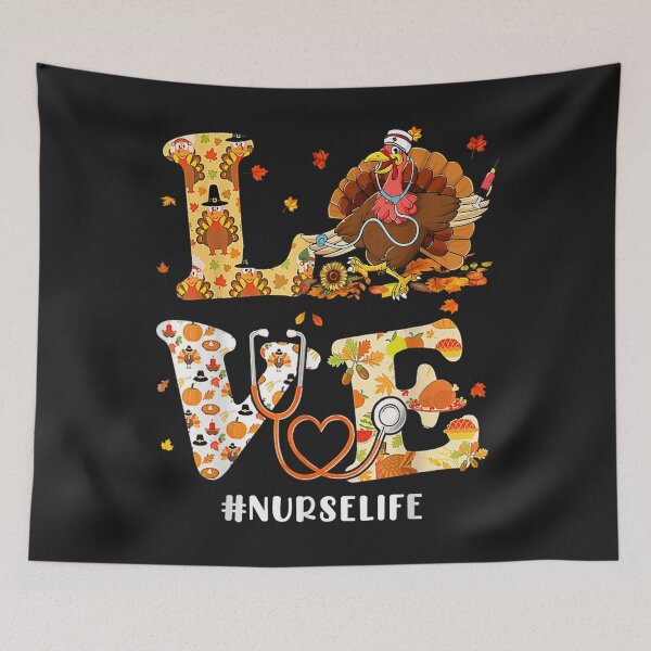 Item preview, Love Turkey Stethoscope Nurse Life Thanksgiving Fall Women designed and sold by William Parker.