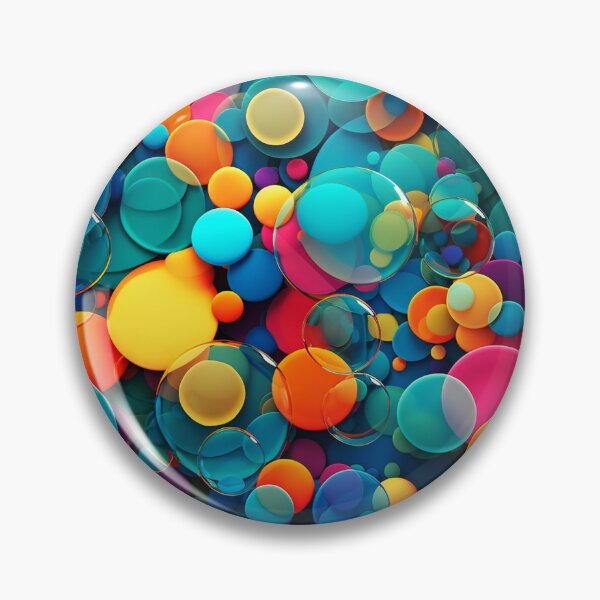 Item preview, Colorful bubbles, multicolor mosaic designed and sold by silent-violin.