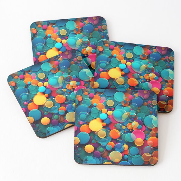Item preview, Colorful bubbles, multicolor mosaic designed and sold by silent-violin.