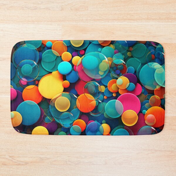 Item preview, Colorful bubbles, multicolor mosaic designed and sold by silent-violin.