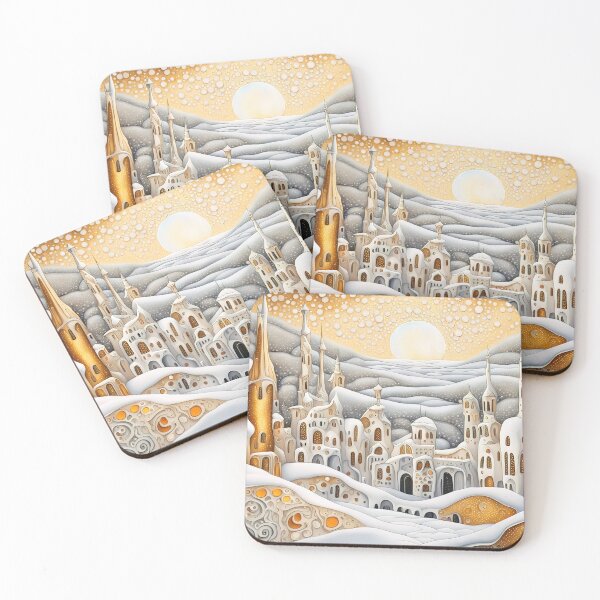 Item preview, Winterland, I. Fantasy ornamental winter landscape with decorative houses designed and sold by 4Seasons.