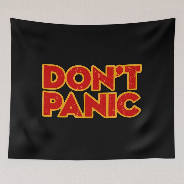 Item preview, Dont panic - Hitchhiker's guide  designed and sold by hazmeyhelfya.