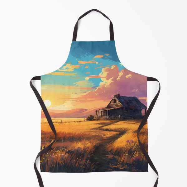 Item preview, Sunset Over a Rural Landscape designed and sold by aiartbay.