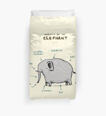 Anatomy of an Elephant Duvet Cover
