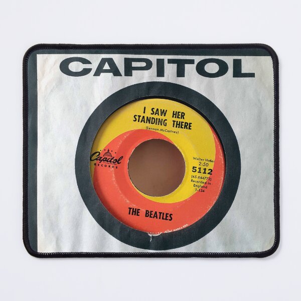 Item preview, Orange Swirl, Standing, Company Sleeve,  60'S, BRITISH INVASION, LIVERPOOL, ROCK AND ROLL,    45, record, vinyl designed and sold by Vintaged.