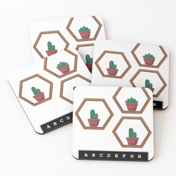Item preview, A hexagonal frame with a potted plant in it. designed and sold by Satika Ploy.