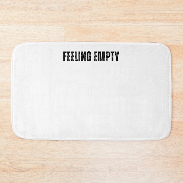 Item preview, feeling empty black and white Quote sticker tshirt designed and sold by Mindlimes.