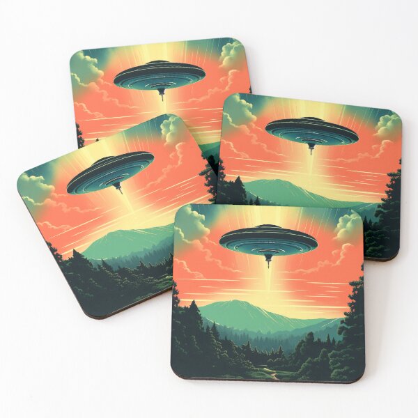 Item preview, Retro UFO Spaceship designed and sold by VisionDuke.