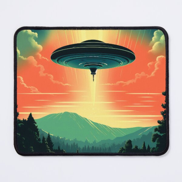 Item preview, Retro UFO Spaceship designed and sold by VisionDuke.