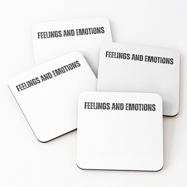 Item preview, feelings and emotions black and white Quote sticker tshirt designed and sold by Mindlimes.