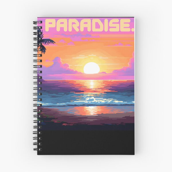 Item preview, Lo-Fi Paradise | Neon Sunset Beach Scene designed and sold by MildOrangeStore.
