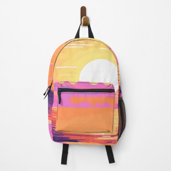 Item preview, Lo-Fi Paradise | Neon Sunset Beach Scene designed and sold by MildOrangeStore.