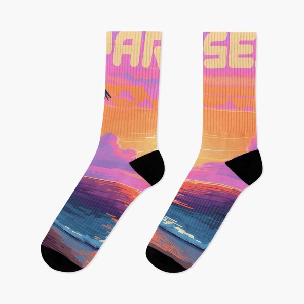 Item preview, Lo-Fi Paradise | Neon Sunset Beach Scene designed and sold by MildOrangeStore.