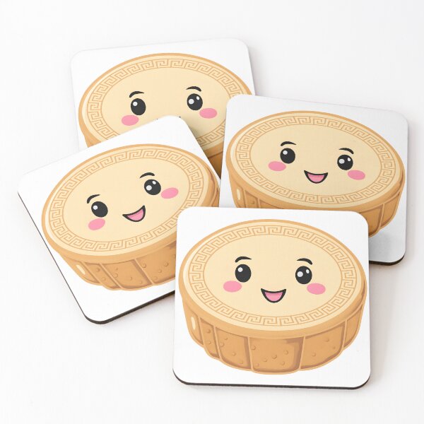 Item preview, Cute Smiling Mooncake Celebrating Mid-Autumn Festival designed and sold by NuiNuiDesigns.