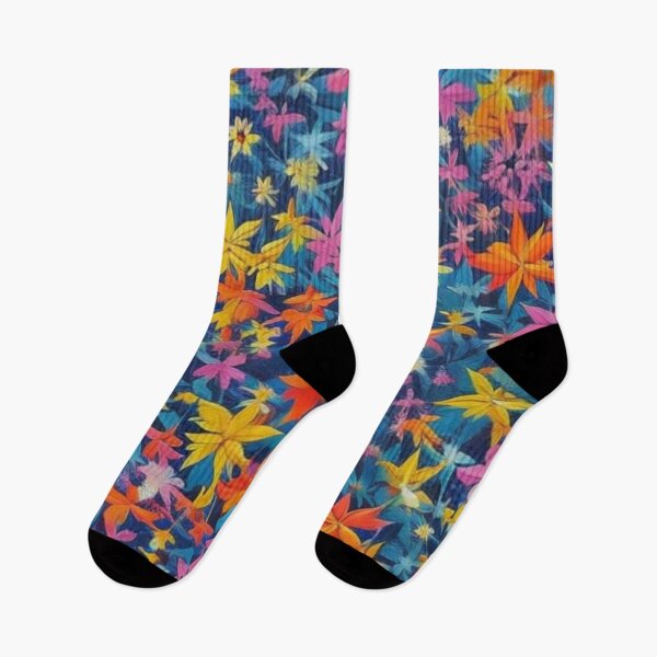 Item preview, Abstract Colorful Floral Wildflower Garden designed and sold by calibrit.