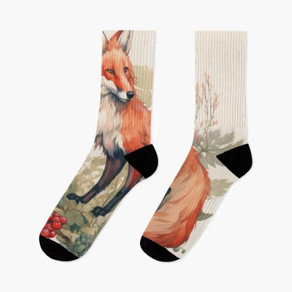 Item preview, Forest Retreat with Fox, Berries, and Ferns designed and sold by Zoomie-s.
