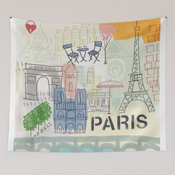 Item preview, Paris Cityscape Classic Poster designed and sold by melvintrun.