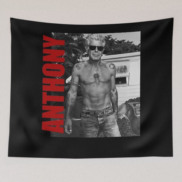 Item preview, Anthony chef Bourdain  Anthony chef Bourdain Retro Aesthetic Fan Art  80s designed and sold by MontgomeryDiam.