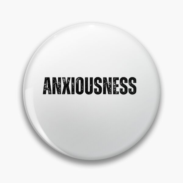 Item preview, anxiousness black and white Quote sticker tshirt designed and sold by Mindlimes.