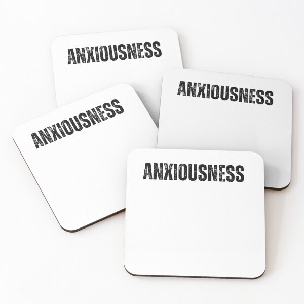 Item preview, anxiousness black and white Quote sticker tshirt designed and sold by Mindlimes.