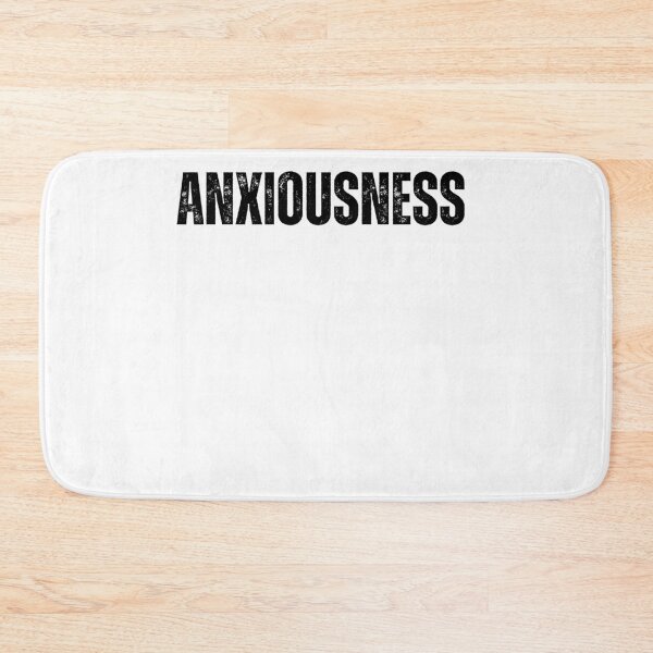 Item preview, anxiousness black and white Quote sticker tshirt designed and sold by Mindlimes.