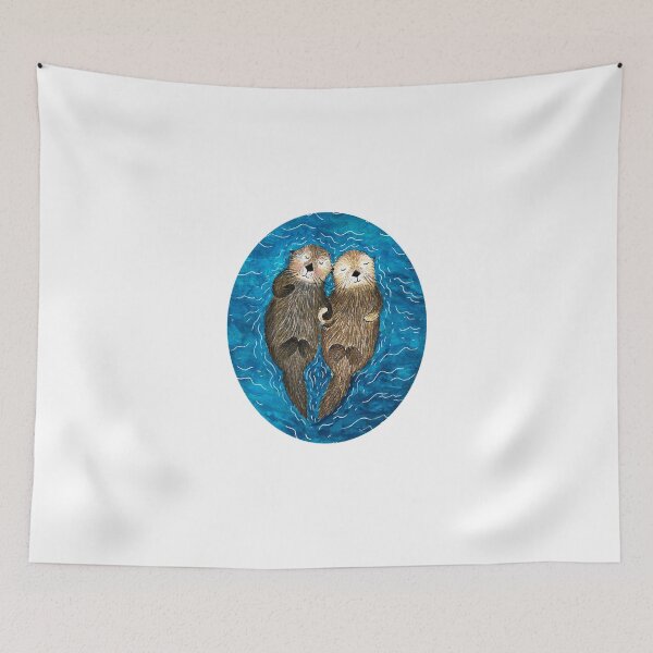 Item preview, Sea Otters Holding Hands  designed and sold by VickieuBuque.
