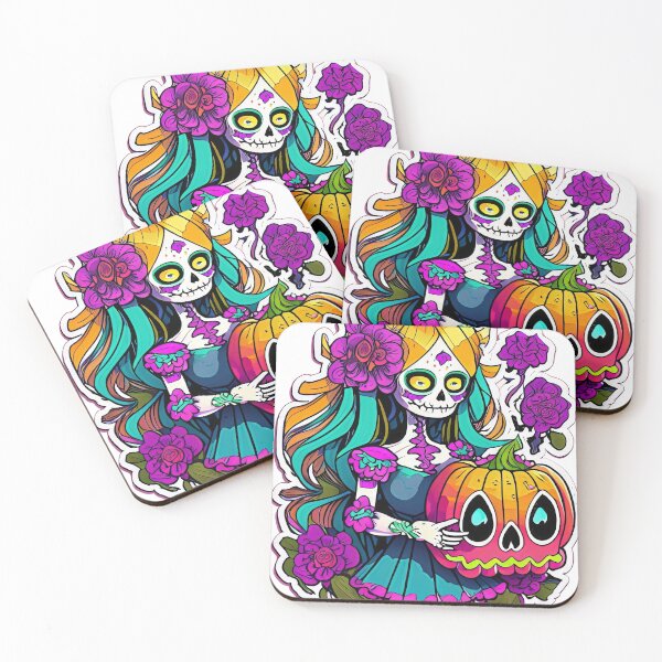 Item preview, Anime Elegance: La Catrina Reimagined Tee designed and sold by pavelrmata.