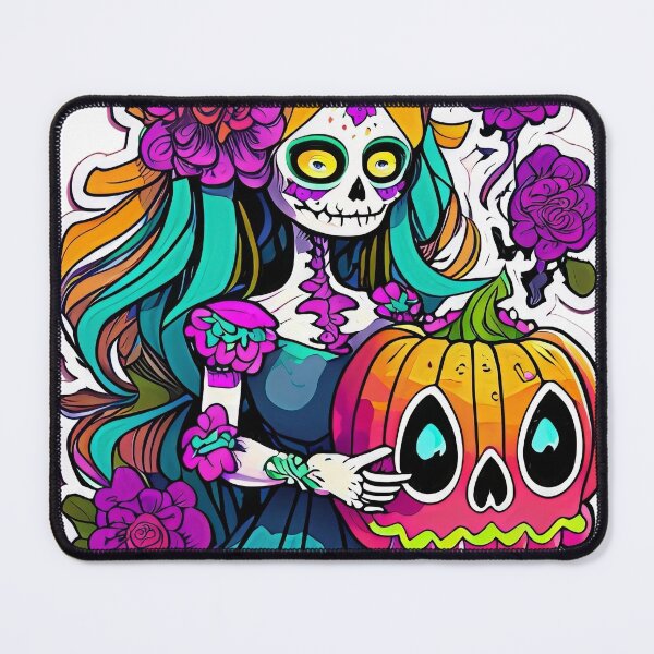 Item preview, Anime Elegance: La Catrina Reimagined Tee designed and sold by pavelrmata.