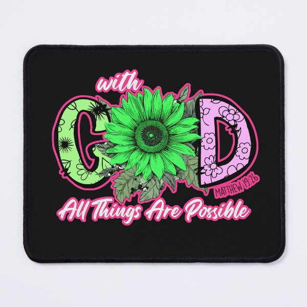 Item preview, Floral Promises Series: All Things are Possible with God designed and sold by FuddalanDesigns.