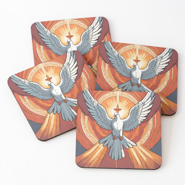 Item preview, Holy Dove High-Resolution Painting - Centered | Colorful, Comic Art designed and sold by TrustInGrace.