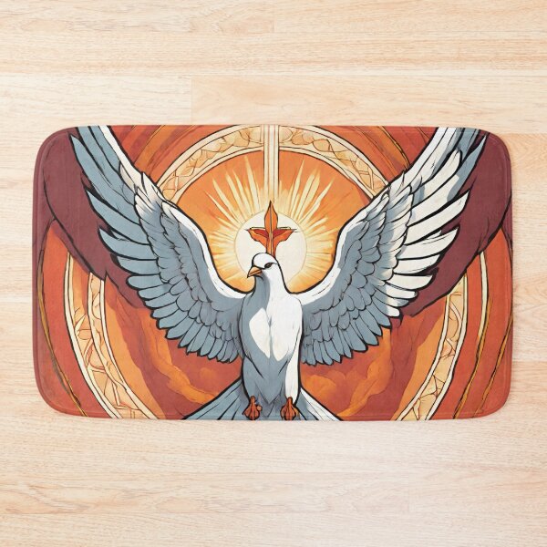 Item preview, Holy Dove High-Resolution Painting - Centered | Colorful, Comic Art designed and sold by TrustInGrace.