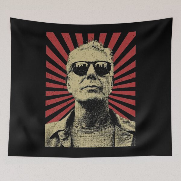 Item preview, Anthony chef Bourdain  Vintage Style Design  Fan Art Design designed and sold by MontgomeryDiam.