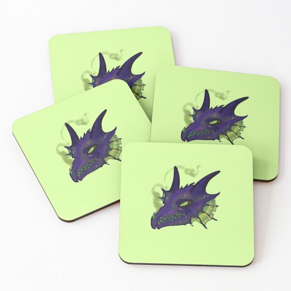 Item preview, purple and green smoke dragon designed and sold by risenwaters.