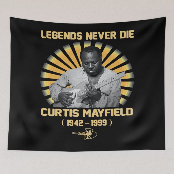 Item preview, Classic Curtis music Mayfield Legend Never Die designed and sold by KMAArtStore.