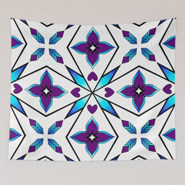 Item preview, Blue Purple Floral designed and sold by Niibidoon.
