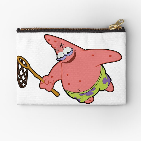 Savage Patrick Star Meme Evil Angry Spongebob Squarepants Zipper Pouch For Sale By Pockying