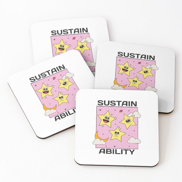 Item preview, Sustainability Happy Yellow Stars Laughing And Smiling designed and sold by pixelplaza.