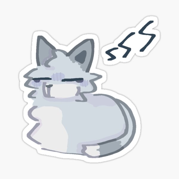 Sleepy kitty. Sticker