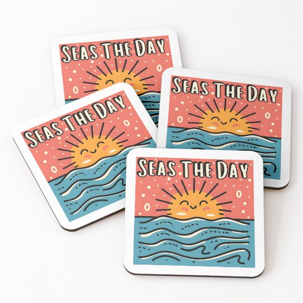Item preview, Seas The Day | Cute Sun Illustration designed and sold by MildOrangeStore.