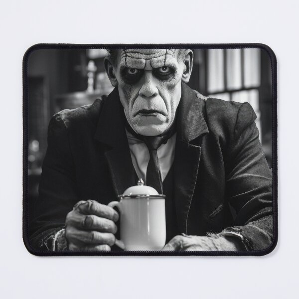 Item preview, Frankenstein Drinking Coffee designed and sold by VisionDuke.