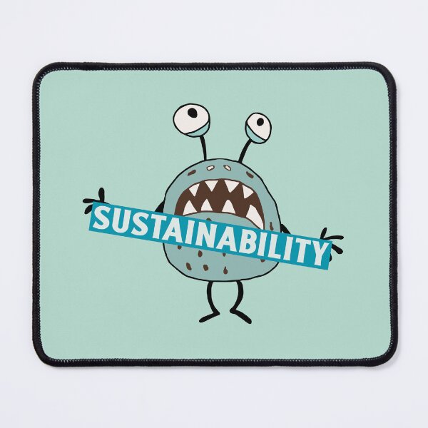 Item preview, Sustainability A Terrifying Green Vegetable Growls While Holding A Sign designed and sold by pixelplaza.