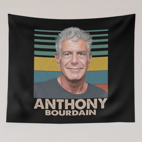 Item preview, Anthony chef Bourdain - Retro illustration designed and sold by MontgomeryDiam.