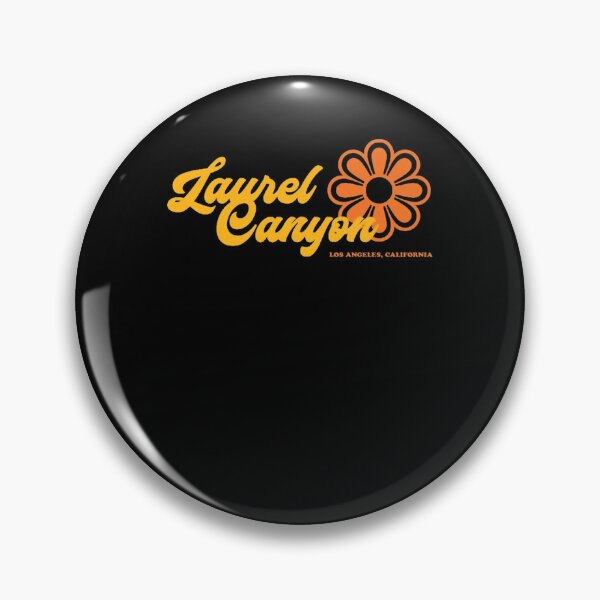 Item preview, Retro Laurel Canyon flower logo - yellow designed and sold by NIBArtFashion.