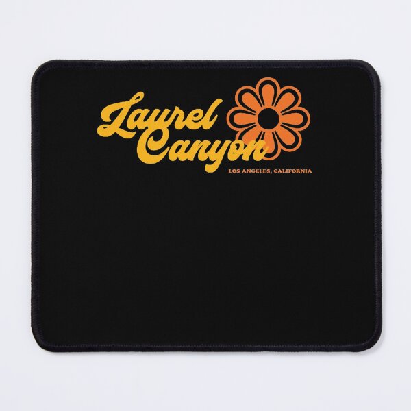 Item preview, Retro Laurel Canyon flower logo - yellow designed and sold by NIBArtFashion.