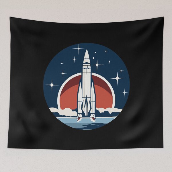 Item preview, Vintage Space Exploration Gift for Enthusiasts designed and sold by NoLimit-Merica.