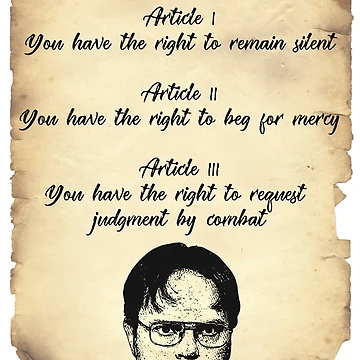 Artwork thumbnail, Dwight's Rights by Randomish25