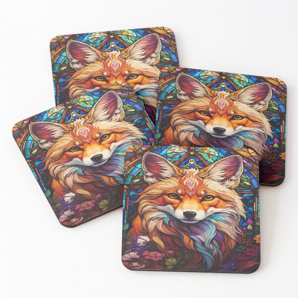 Item preview, Fox Stained Glass Art designed and sold by druidwolfart.
