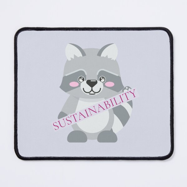 Item preview, Sustainability Smiling White And Gray Fox With Rosy Cheeks designed and sold by pixelplaza.