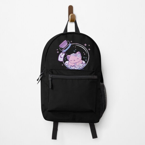 Item preview, Creepy Cute Cat and Skulls in Bottle Pastel Goth designed and sold by Irene Koh.