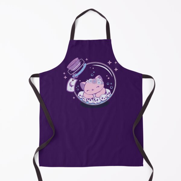 Item preview, Creepy Cute Cat and Skulls in Bottle Pastel Goth designed and sold by Irene Koh.